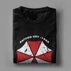 Umbrella Corp. Resident Evil T-Shirt Herren 100% Baumwolle Vintage T-Shirts Rundhals T-Shirts Kurzarm Kleidung Geschenkidee
