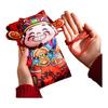 Traditioneller Neujahrs-Rotumschlag Cartoon Stoffmaterial Glücksgeldbeutel Chinesischer Stil Große Größe Rotes Päckchen Kindergebrauch