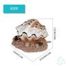 Aquarium Decoration Aerating Action Ornament Shell Pearl Air Stone Aquarium Fish Tank Shell Bubbler Decor Bubble Decoration