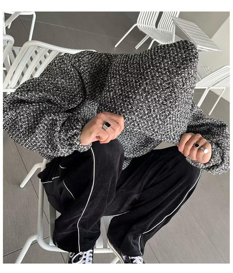 Men's Cross-Border Hooded Sweatshirt - Casual American Style, Loose Fit, Trendy Brand for Autumn & Winter