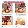 2pcs Apple Slicer and Corer Set Stainless Steel Fruit Seeder Core Remover with Non-Slip Handles for Tomato Pear Peach Cutting