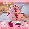 Weighted Stuffed Animal Axolotl Gentle Plush Toy 9.8 Inch 0.8 Lb Adorable Hugging Pillow Designed for Adults Home Decoration Xmas Birthda