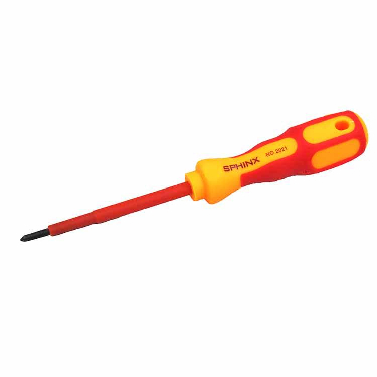 Electrician Insulated Screwdriver Set with Voltage Tester - Phillips & Flathead Tools