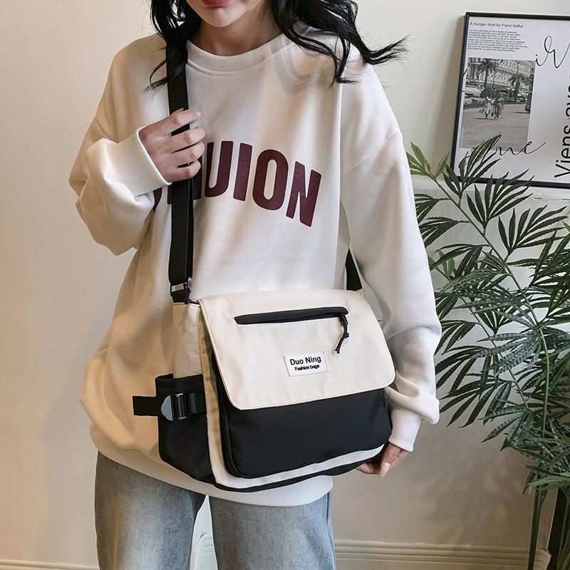 Fashionable Street Style Canvas Tote Bag With Large Capacity For Women In Spring