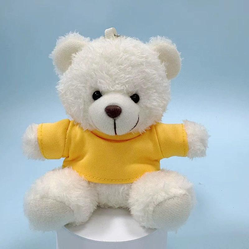 Charming Teddy Bear Keychain Plush Doll - Dressed Up Couple Backpack Ornament Gift