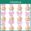 Baby Shower Party Decorations With Gold Glitter Bows And Flags For Celebration Events