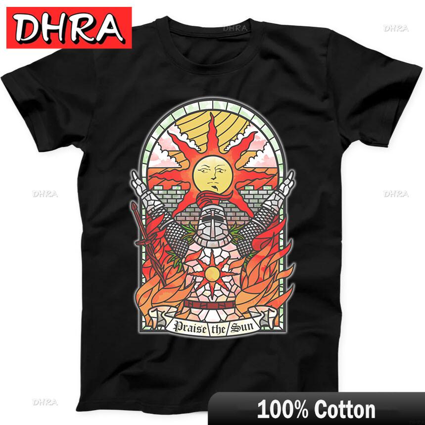 Praise The Sun Tarot Thank God Online Gaming Dark Souls Gift Black T Shirt Clothing Tshirts for Anniversary Gift TShirt Boys