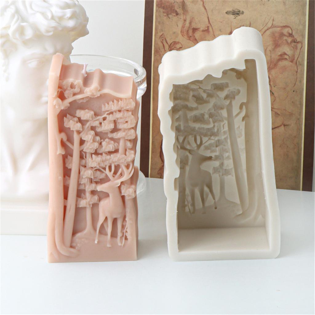 Multipurpose Horses Head Candle Sturdy Silicone Mold Double Designs for Creative Candle Making and Home Decoration