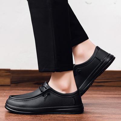 Chef Work Shoes Four Seasonal Men's Anti Slip Waterproof Wear-resistant Garden Shoes Nurse Shoes Comfort Soft Soled Work Shoe