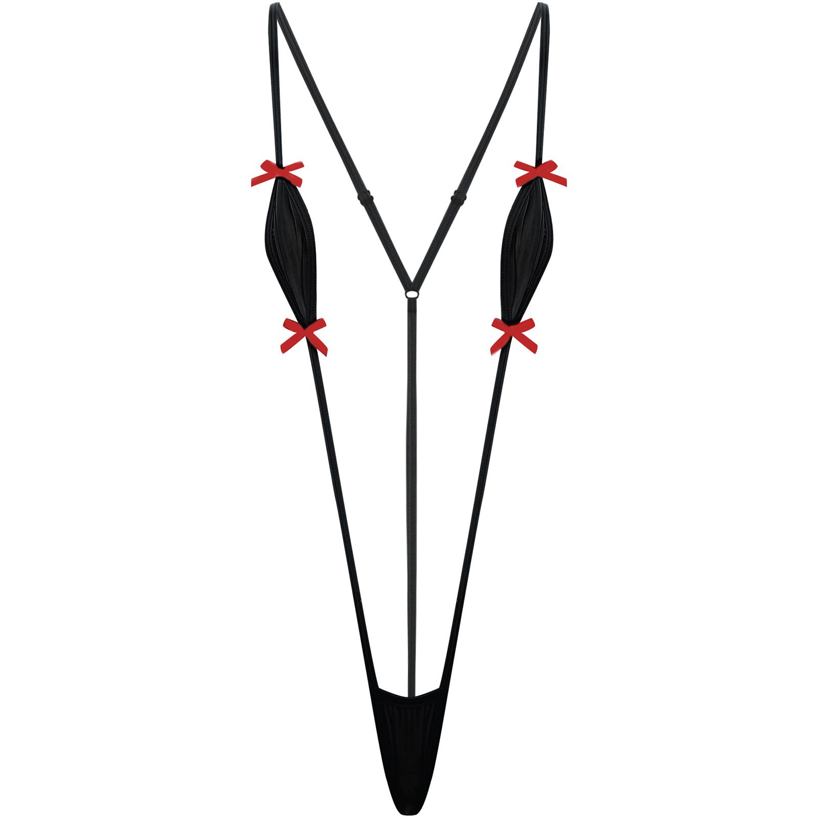 

Женский купальник-монокини с открытой спиной, вырезами и бантами для вечеринок у бассейна или ночных мероприятий One Size