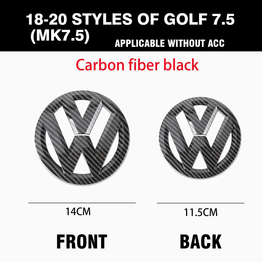For VW VOLKSWAGEN New Non-destructive Car Front Radiateor Badge Stickers Rear Trunk Lid Badge Decal For Volkswagen Golf 7.5 VW M