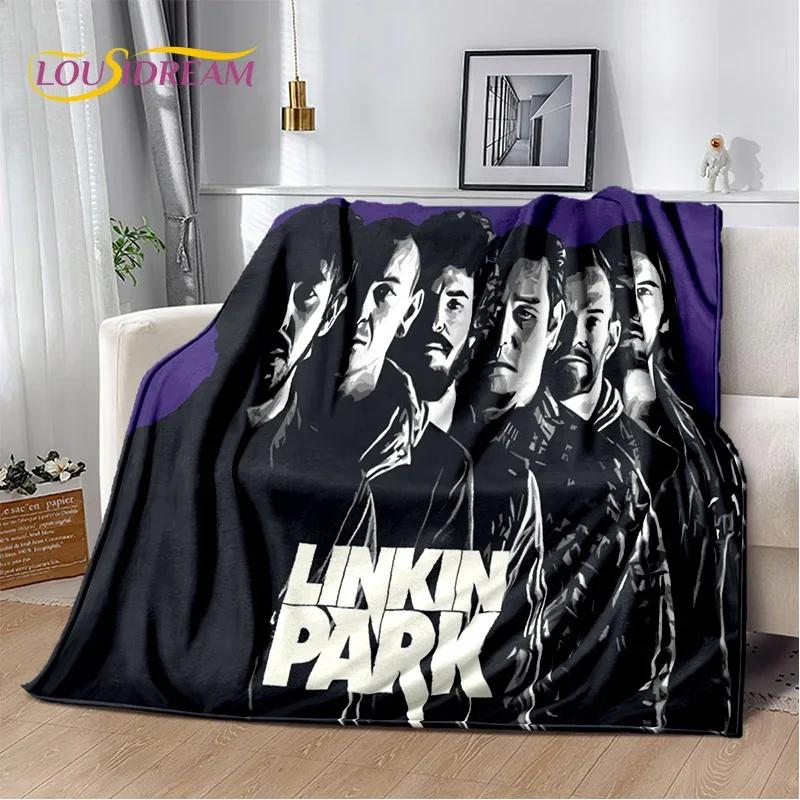 Ρετρό Μουσικό Συγκρότημα 3D L-Linkin-Park Μαλακές Κουβέρτες, Κουβέρτα για Ζέσταμα Άνετη Κουβέρτα για Πικνίκ Κρεβάτια Καναπέ Σπίτι Υπνοδωμάτιο Παιδί