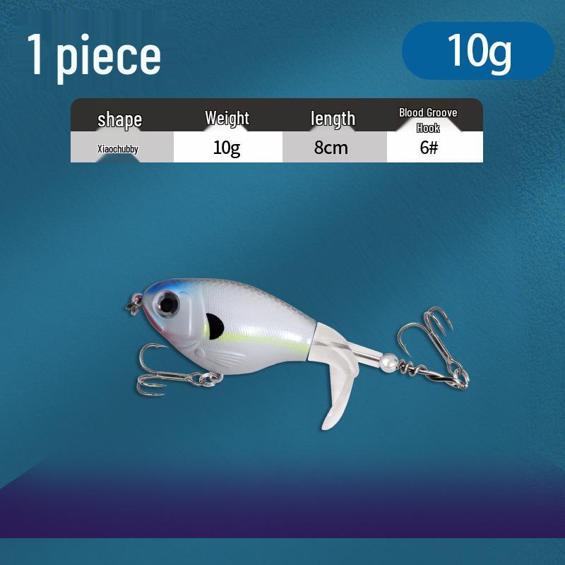 Floating Surface Tractor Lure for Freshwater Fish: Mandarin, Bass, Black Carp - Remote Casting Artificial Bait