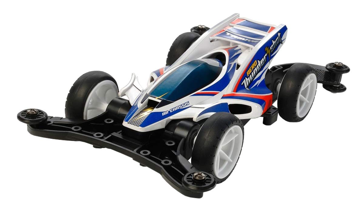 

Tamiya Mini 4WD REV Series 02 Aero Thunder Shot AR Chassis 18702 No. белый
