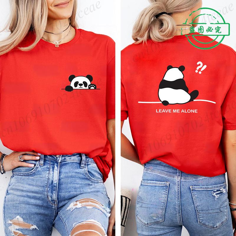 

Bamboo Panda Women Graphic Print T-shirt for Women Girl Short Sleeve Crew Neck Casual Top for Summer & Spring, Women s Clothing 4XL