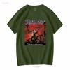 Vintage 2000 Rhapsody of Fire T Shirt Dawn Victory Long Sleeves Vintage Washed Designer Clothes Homme Casual Stylish