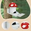 Squirrel Feeder Feeding Station Mushroom Shaped Iron Practical Large Capacity Versatile