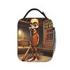 Tung Tung Tung Sahur Insulated Lunch Bags High Capacity Italian Brainrot Meme Meal Container Cooler Bag Tote Lunch Box Work