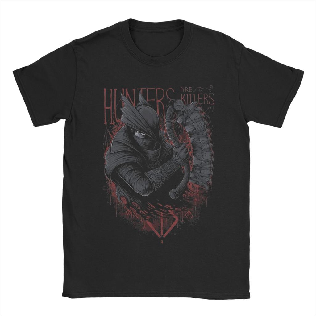 Unisex s Bloodbornes Dark Souls T Shirts Pure Cotton Clothing Vintage Short Sleeve Crewneck Tees Summer TShirt