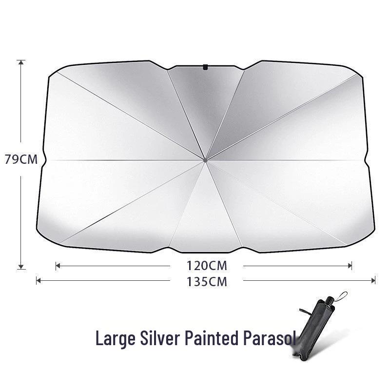 Car Windshield Sunshade: Folding Heat Insulation & Sun Protection Visor