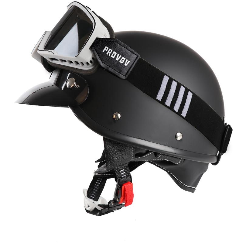 VGV Japanese Vintage Helmet Motorcycle Helmet Cruiser Half Helmet Men Women Adult Child All Seasons Summertime Simple Classic