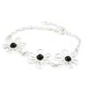 Les Trésors De Lily [I2622] - Silver Bracelet 'Jeet Black Goddess' Silver-black (rhodium-plated) - 18 Mm