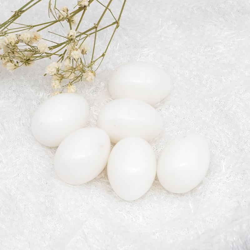 10uds Huevos Falsos de Paloma Rellenos de Plástico Simulación Para Incubación Cría Suministros Huevos Falsos para Palomas de Competición Suministro de Cría