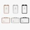 Fashion Card Cover Women Men Aluminum Alloy Work Name Card Holders Business Work Card ID Badge Lanyard Holder Metal Bags Case