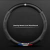 Car Sticker Carbon Fiber Car Emblem Steering Wheel Protective Cover For Skoda Octavia A5 Mk3 Fabia Yeti Kamiq Kodiaq Karoq Rapid   NL6