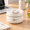 Portable Soup Container with Silicone Sealing Rings, Buckle Lid, and Fold-Down Handle, Leak Proof Hot Food Jar for Outdoor Picnics, Camping, School