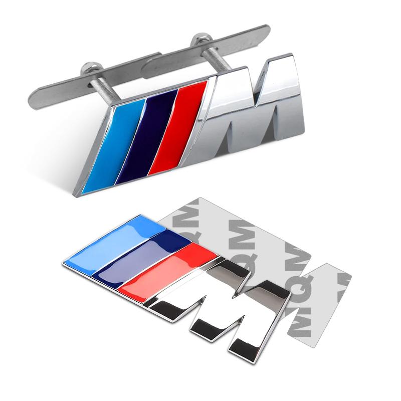 1 stk Metall M LOGO Merke Bil Grill Bil Skjerm Karosseri Bagasjerom Dekorasjonsklistremerke For BMW E90 E60 F10 F30 E46 G20 X1 X3 X4 X5 X6 E70 F20 E39 E92 E63