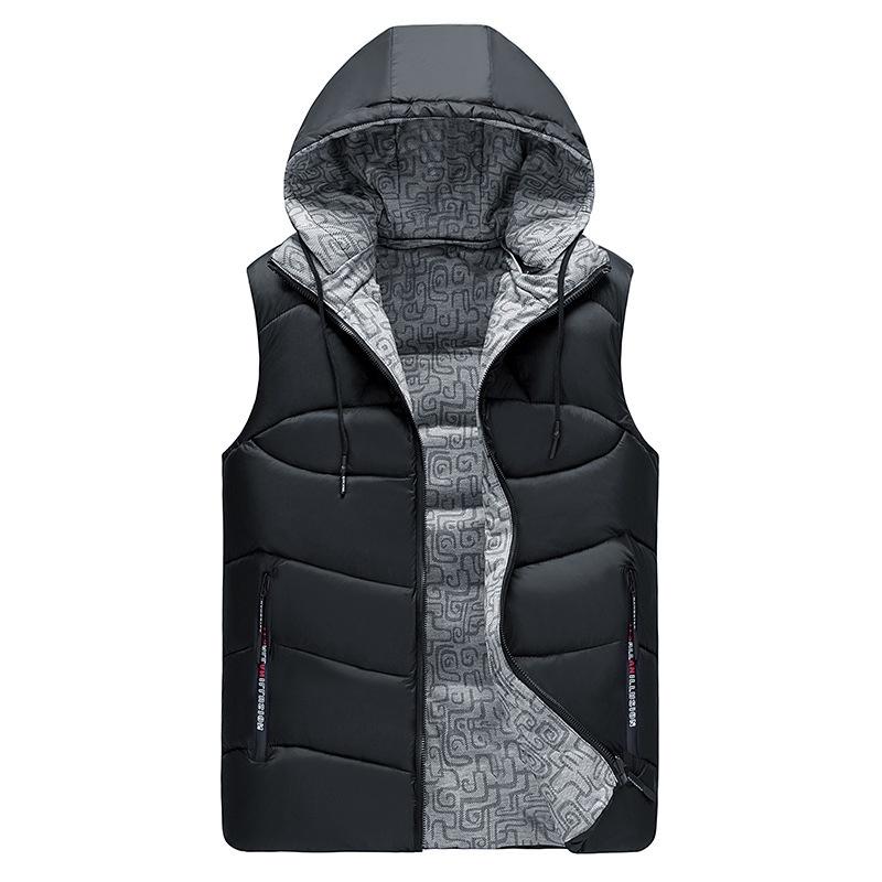 Thick Reversible Unisex Sleeveless Jacket Winter Vest Warm Men Casual Sport Coat