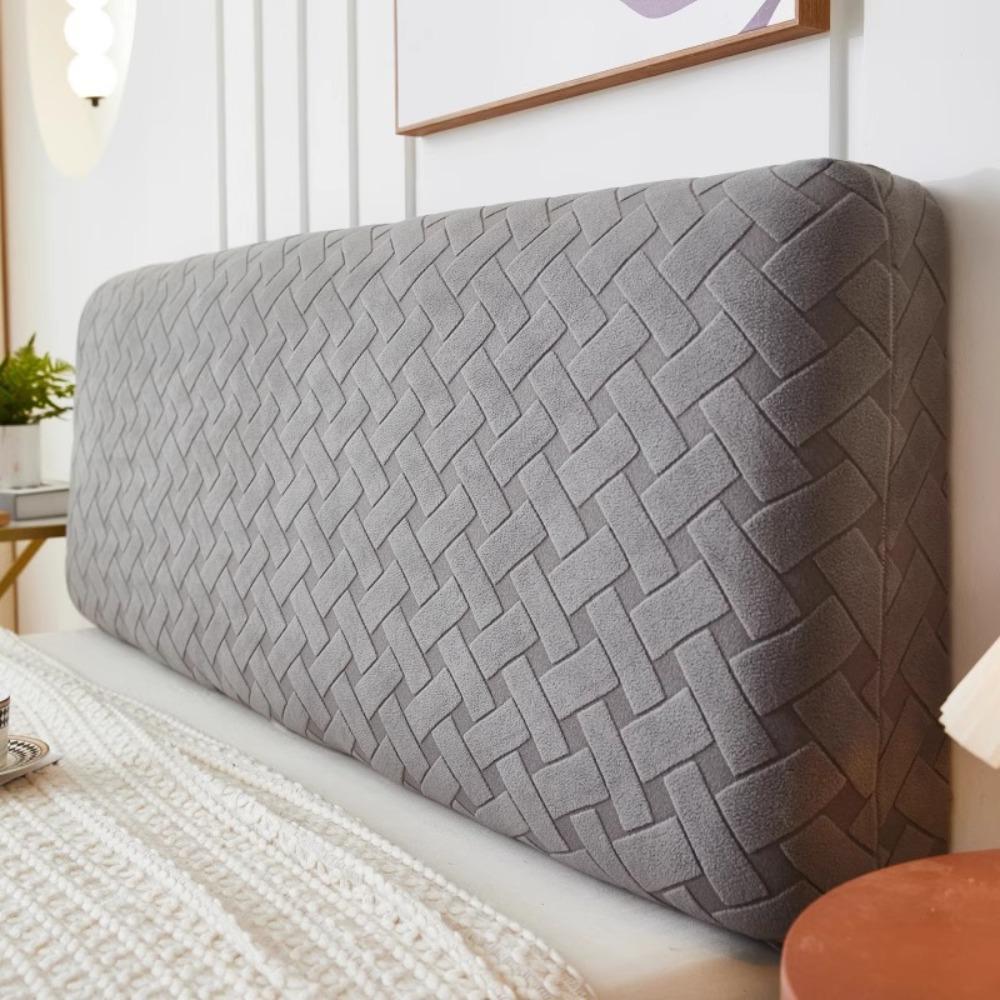 All Inclusive Bedhead Dust Cover Anti-Collision Jacquard Headboard Covers Solid Color Universal Fit Protector Cover Home Decor