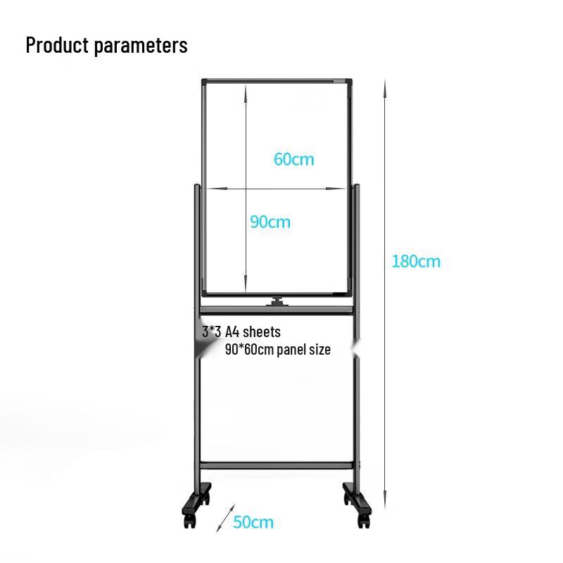 Deli 50104 Series H-Type Mobile Magnetic Whiteboard
