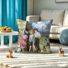 H-Higurashi When They Cry Pillow Case Square Double-Sided Sofa Cushion Cover Bedroom Bedside Pillow