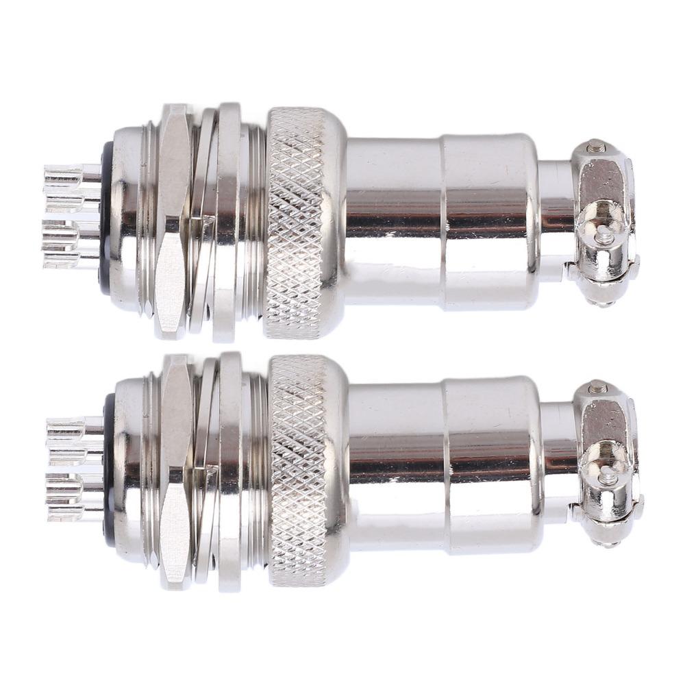 2 STÜCK 4 Pin GX20 Luftfahrtsteckverbinder Zinklegierung Gehäuse Stecker Buchse Rundadapter Audio