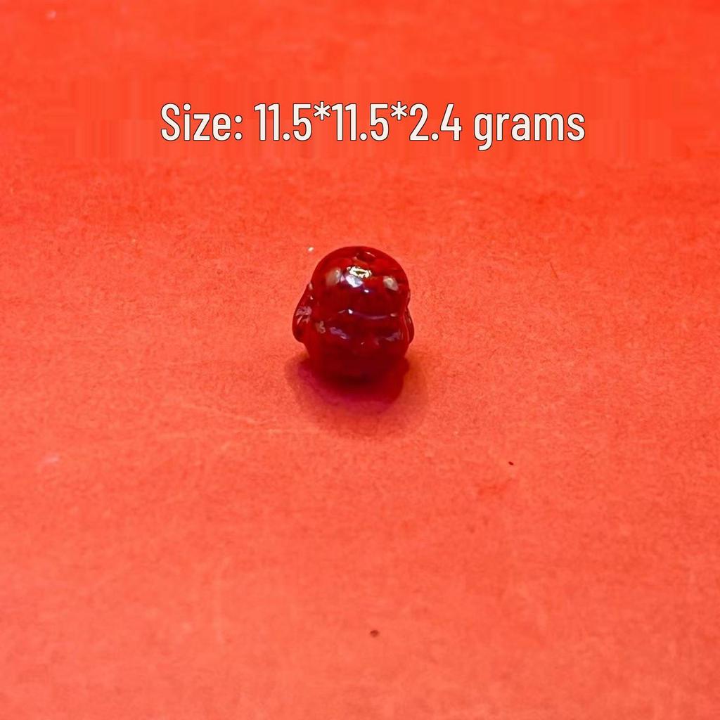 Original Gold-Plated Cinnabar Turtle Shell Fu Plaque and Gourd Pouch Accessories