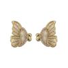 Premium butterfly stud earrings~ ins light luxury simple temperament earrings women's new niche design earrings