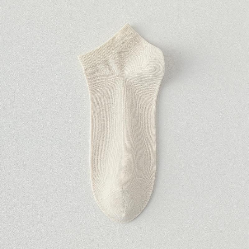 White Children's Summer Short Socks Made of Pure Cotton, Without Bones. Summer Odor-proof Socks, Antibacterial and Breathable Cotton Socks, Boat .