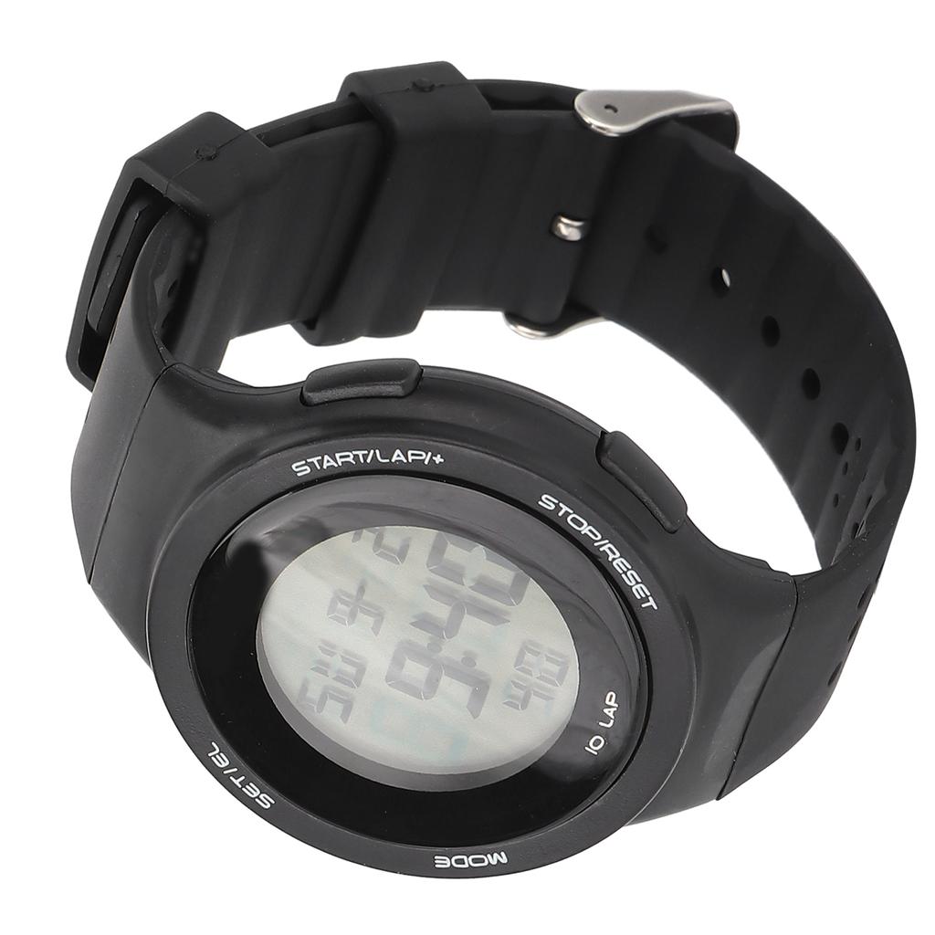 Men Sport Watch Waterproof Shockproof Multifunctional Noctilucence Black with Large Screen EL Light