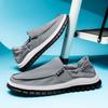 Fashion Non-Slip Men Casual Shoes Fashion Male Canvas Footwear Handmade Mens Loafers Moccasins Leisure Walk Slip on Flats Driving Shoes