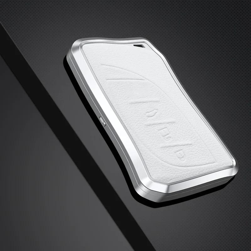 Alloy Leather Car Key Cover Shell For Lexus Es Nx Gs Rx Ux250 Ux260 Es350 3/4 Button Remote Holder Auto Accessories