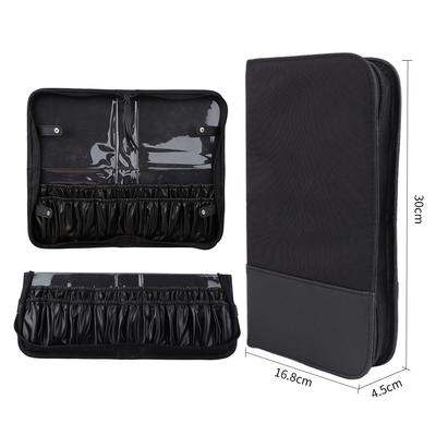 HMU Custom Cosmetic Bag Travel Professional Makeup Brushes Organizer Bag Makeup Artist Stand Foldable Case Cosmetic Case Holder
