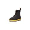 Leather Comfortable Casual Mid-Calf Boots Women Boots Black 30985001