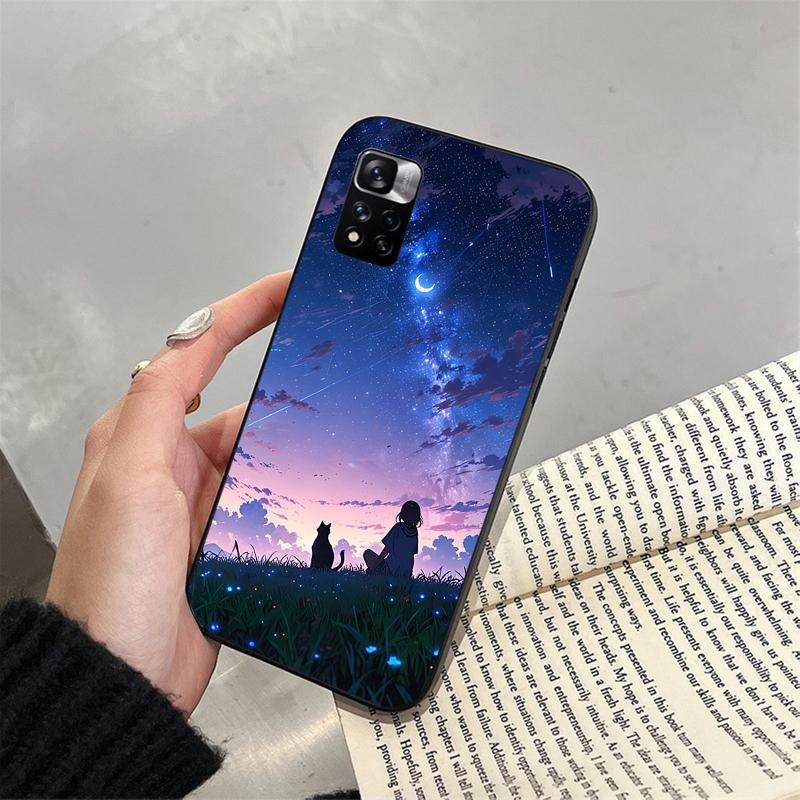 Lovely Cat Funda Phone Case For Xiaomi Redmi note 14 Pro 14 13 12 11 10 Pro 14S 12S 11S Redmi 14C 13C 10