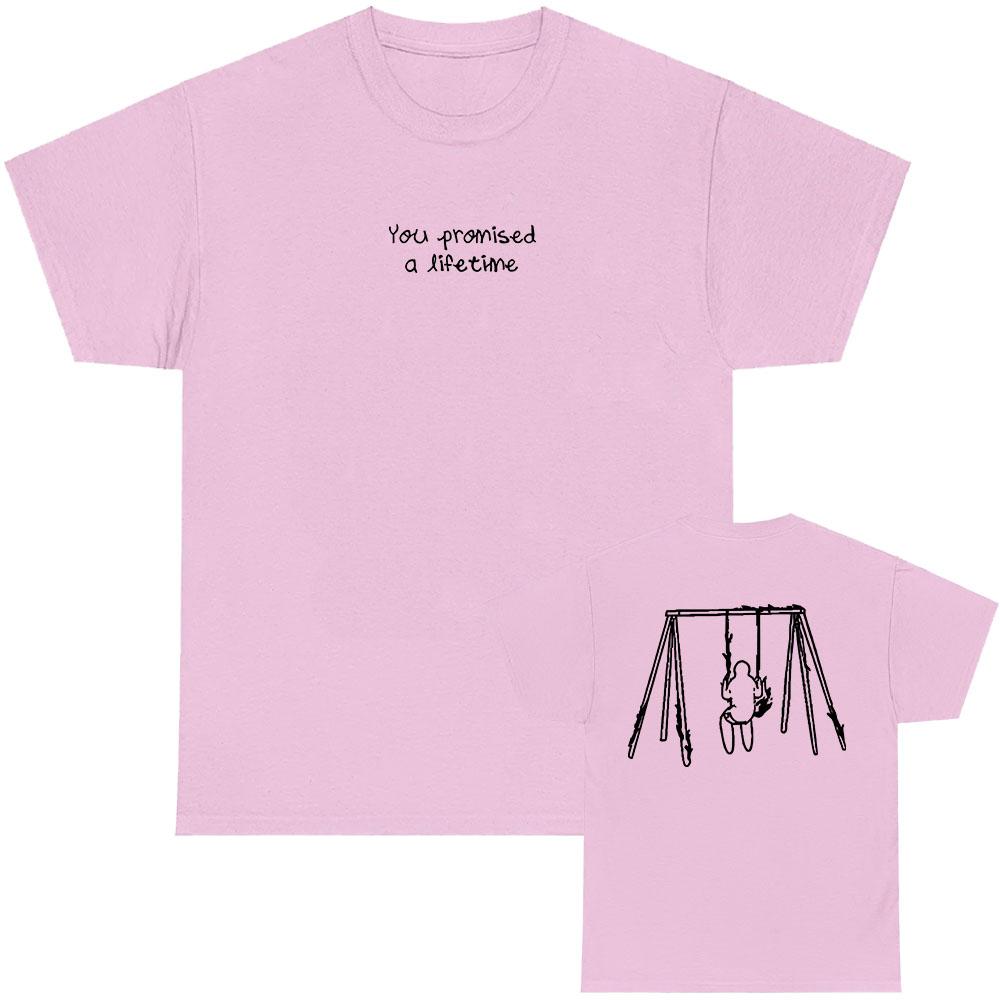 Myles Smith SOLO Tshirts You Promised A Lifetime Letter Print T-shirt Cotton Short Sleeve Tees Unisex Streetwear Graphic