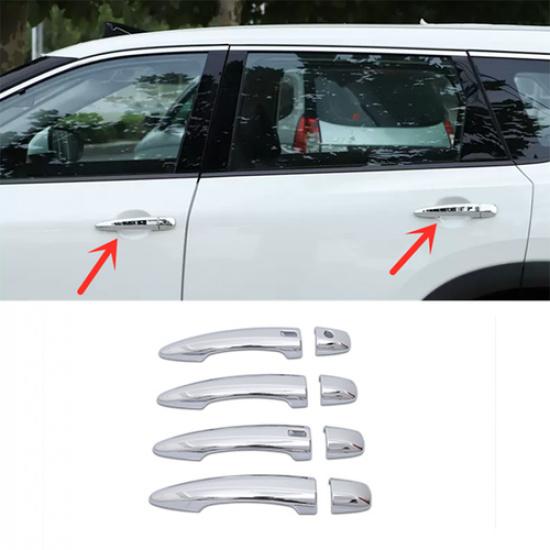 For Nissan Rogue 21- Chrome Car Exterior Side Door Handle Molding Cover 8PC