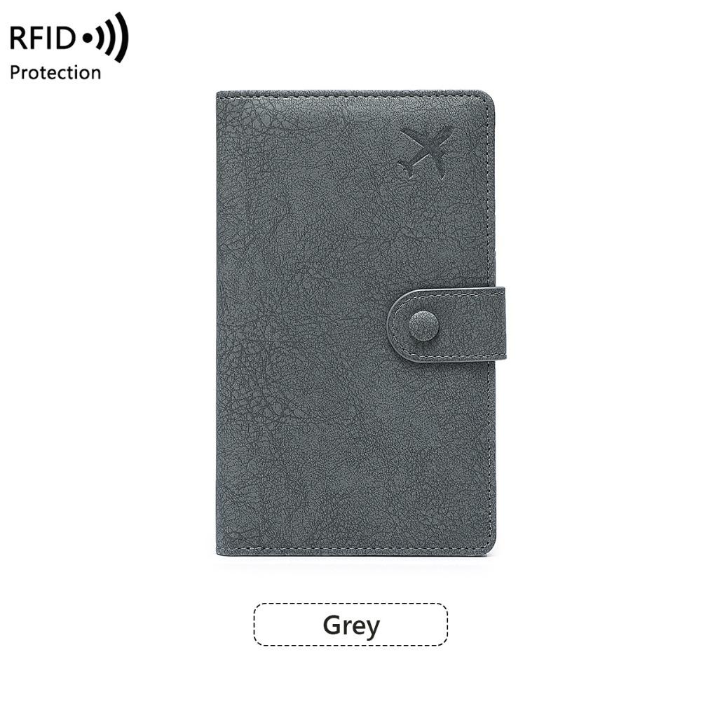 Passport Cover PU Passport Bag Card Holder Passport Clip Portable Storage Bag  Men