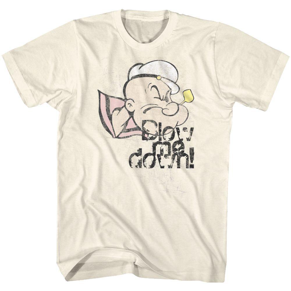Popeye Blow Me Down Short Sleeve Adult T-shirt XXXXL