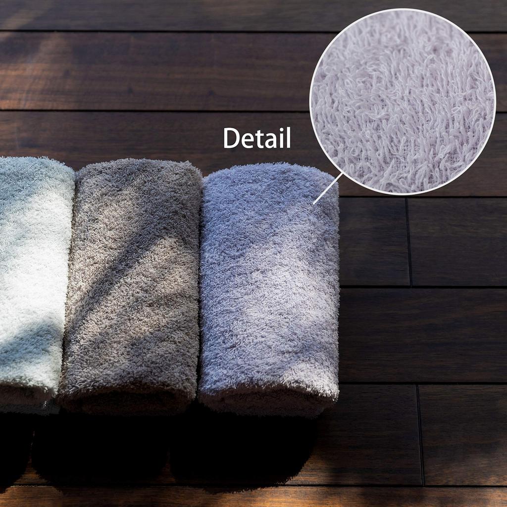 Towel Laboratory Reason for Mini Bath Set of Easy to JapanTechnology [The Lightness] #006 Towels, Lavender/Light Wisteria, 5, Quick-Drying, Thin,